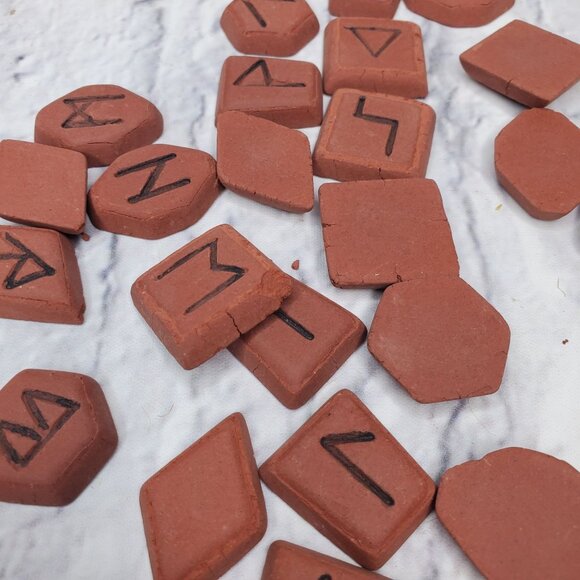 The Runes Book & Rune Stones Set by Horik Svenssons Hardcover Book 1995 Edition - Picture 7 of 8